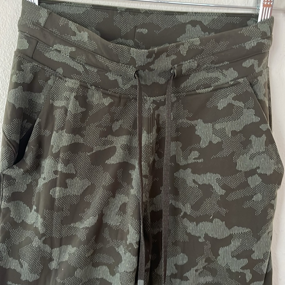 lululemon athletica Green Camo Track Pants